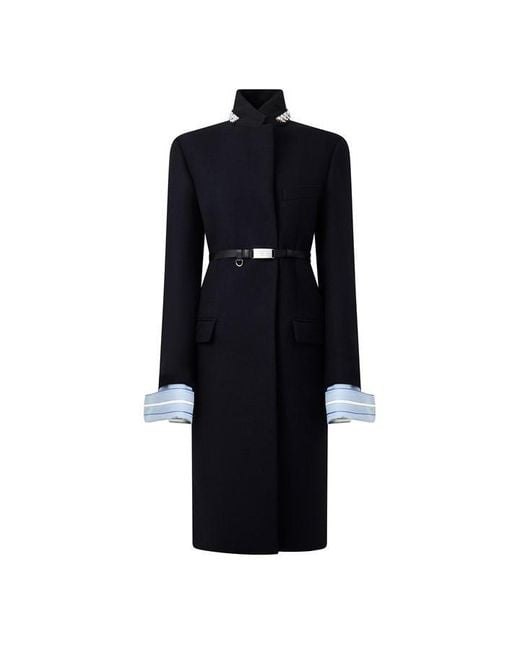 Prada Blue Trench Coat Ld64