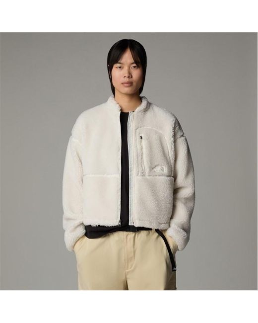 The North Face Gray Extreme Pile Full Zip Fleece Top