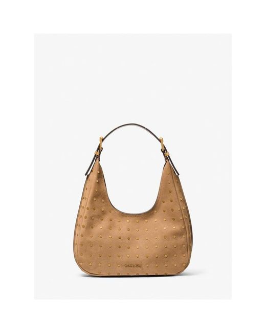 MICHAEL Michael Kors Brown Nolita Leather Hobo Bag