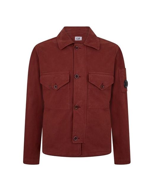C P Company Red Overshirt for men
