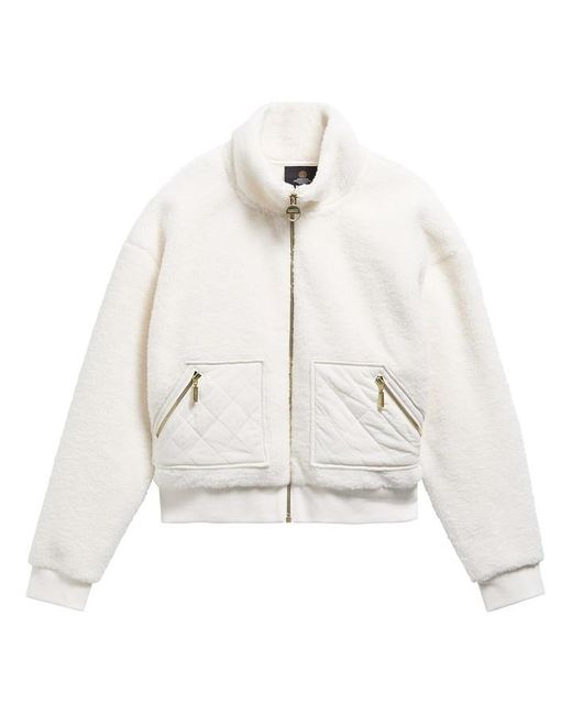 Barbour White B.Int Gea Fleece Ld64