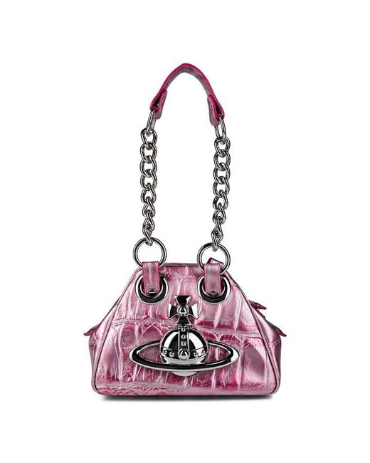 Vivienne Westwood Purple Archive Orb Chain Handbag