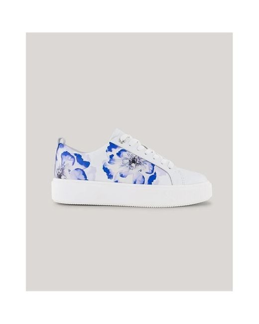 Ted Baker Blue Platform Court Trainers