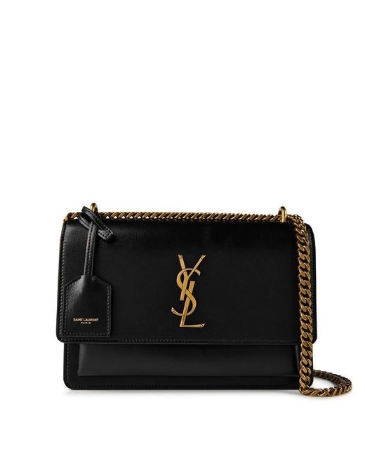 Saint Laurent Black Medium Sunset Bag