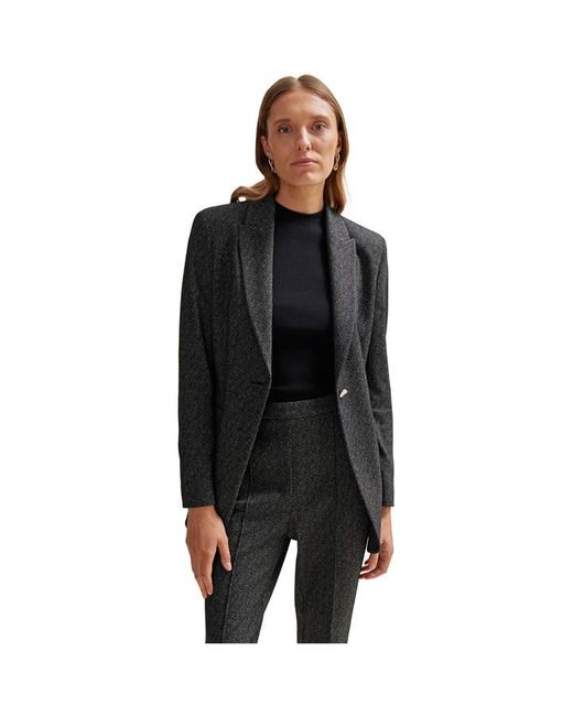 Boss Black Jubeka Single-Breasted Structured Blazer