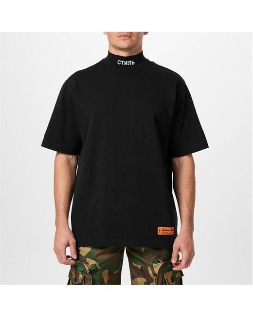 Heron Preston Heron Ss Tneck Ctnmb Sn99 in Black for Men Lyst UK