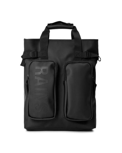 Rains Red Texel Tote Backpack