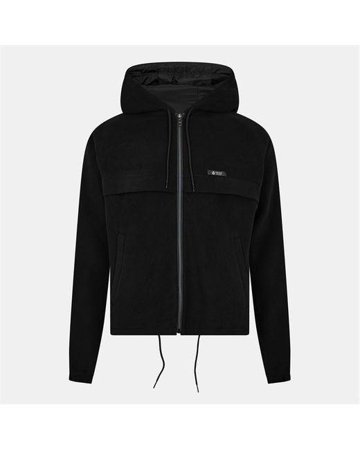 Prada Black Hooded Zip Softshell Jacket for men
