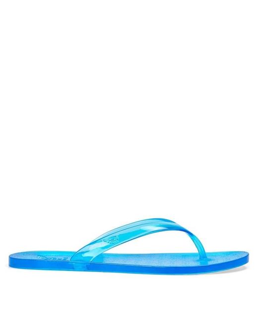 Ancient Greek Sandals Blue Jelly Flip Flops