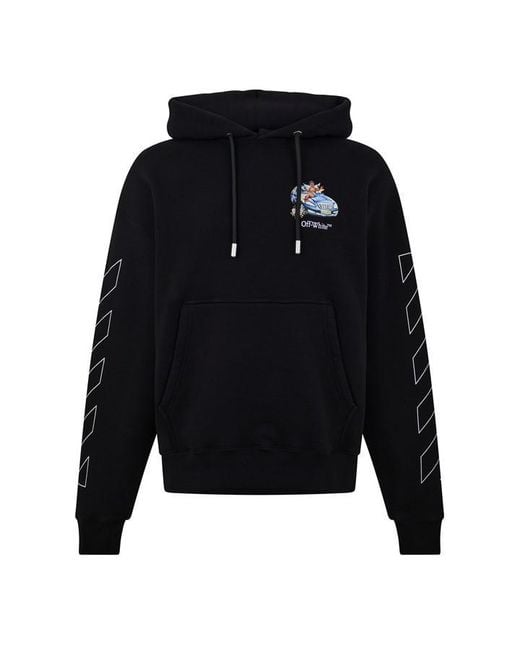 Off-White c/o Virgil Abloh Blue Fresco Pull Over Hoodie for men