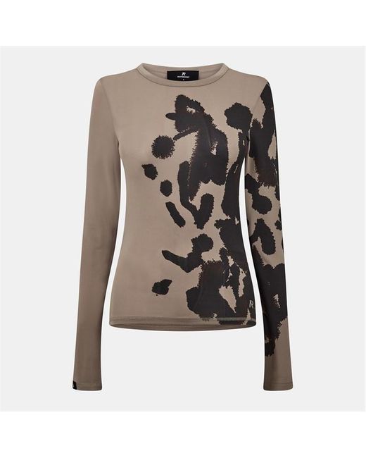 Represent Gray Prowler Cut Out Top