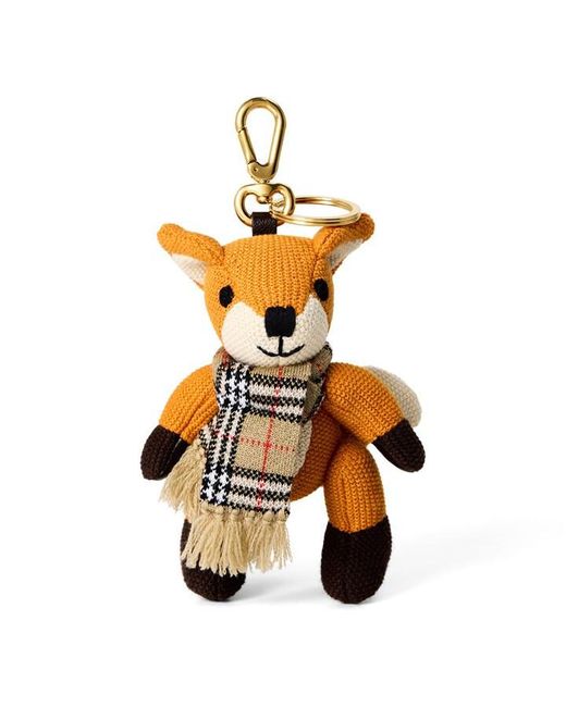 Burberry Metallic Burb Fox Scarf Ld63