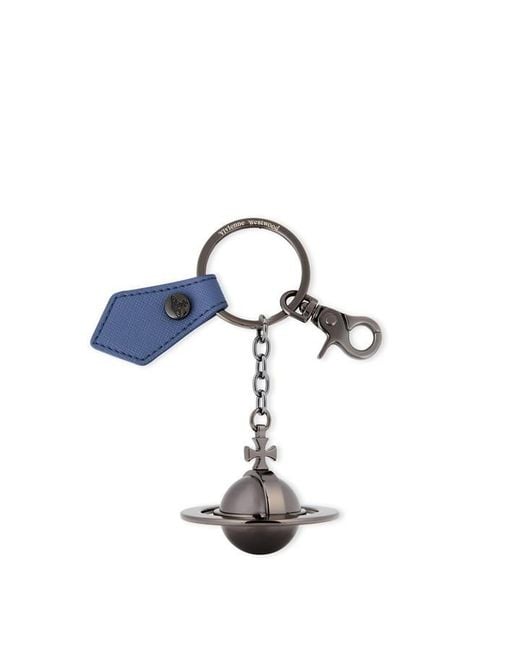 Vivienne Westwood Blue Orb Keyring for men