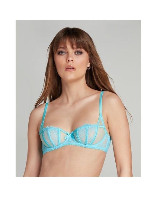 Agent Provocateur Blue Rozlyn Balconette Bra