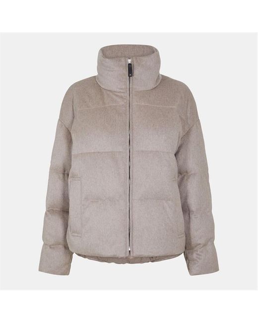 Max Mara Cube Gray Destino Short Puffer Jacket