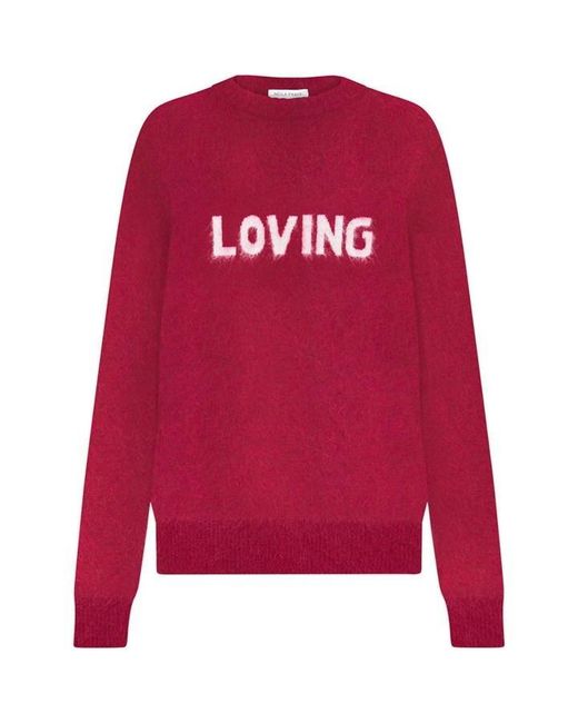 Bella Freud Red Bf Loving Oversized