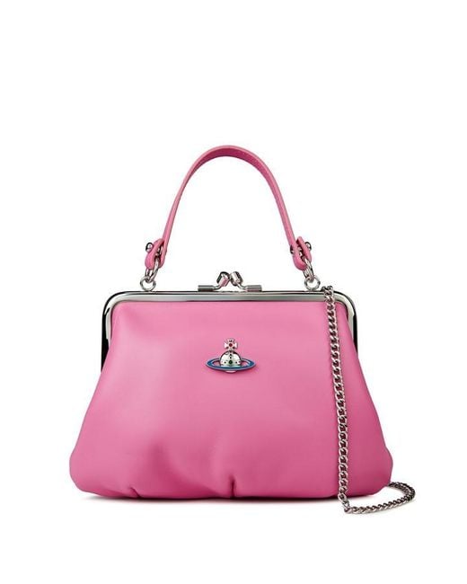Vivienne Westwood Pink Emma Frame Purse Bag