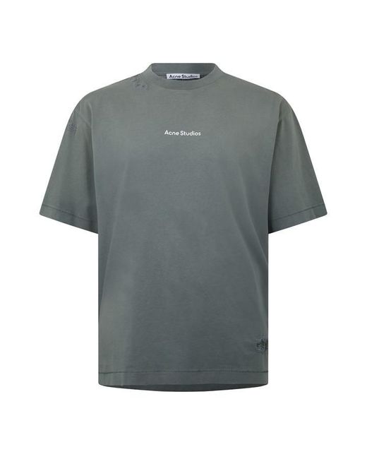 Acne Gray Stamp T-Shirt for men