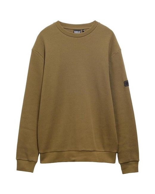 Barbour Green Curve Crew Sweatshirt for men