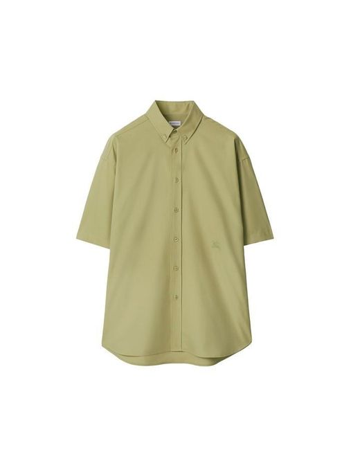 Burberry Green Burb Ss Shirt Sn41 for men