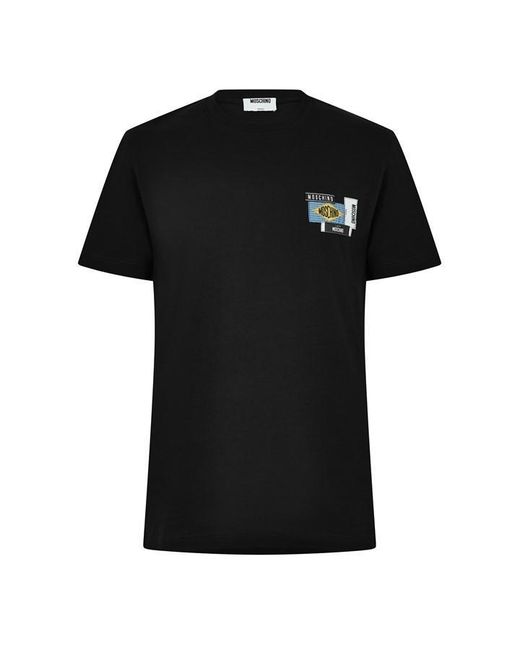 Moschino Black Mchbx Tee Sn63 for men