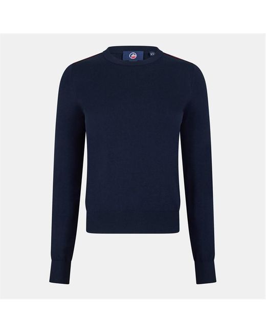Fusalp Blue Ottavia Crew Neck Jumper