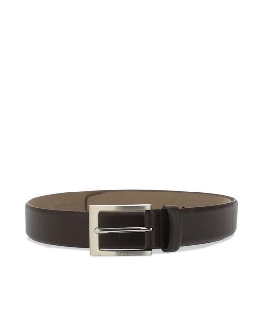 Boss Brown Barnabie Leather Belt for men