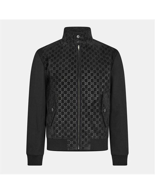 Gucci Black Classic Leather Jacket for men