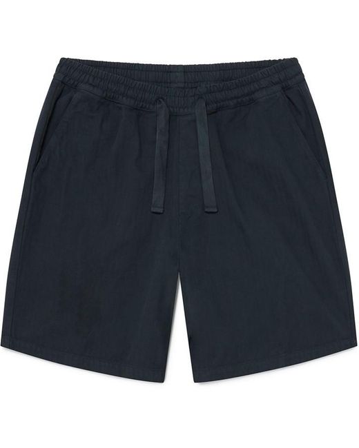 Albam Blue Herringbone Tailored Shorts for men