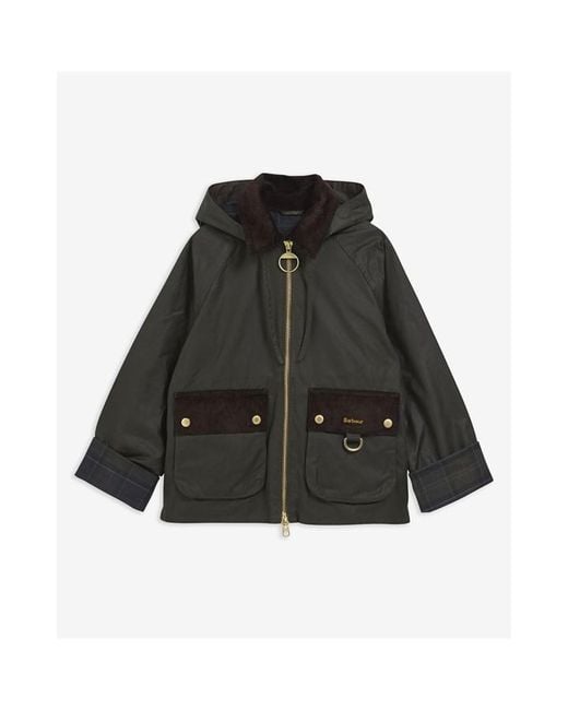 Barbour Black B.Li Carville Wax Ld64