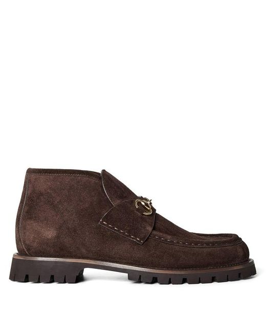 Gucci Black Horsebit Ankle Boots