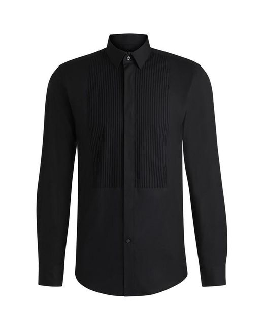 Boss Black Hhankparty5 Long Sleeve Patterned Tailored Shirt for men