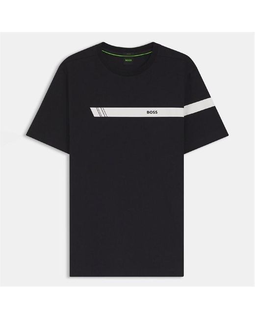Boss Black Regular Fit T-Shirt With Logo Stripe for men