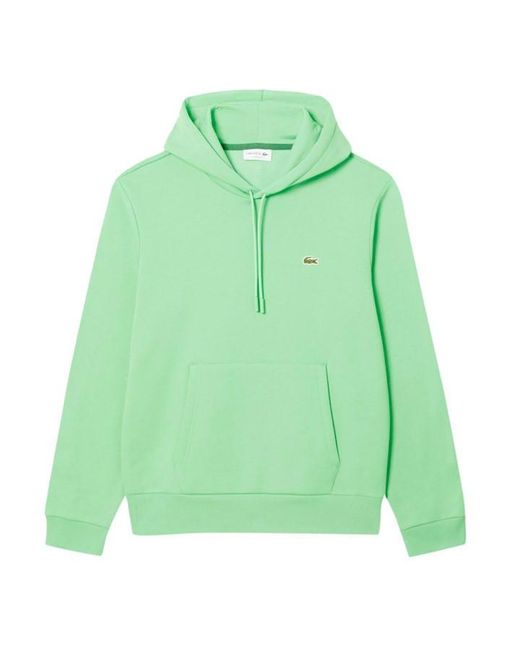 Lacoste Green Organic Cotton Fleece Hoodie for men