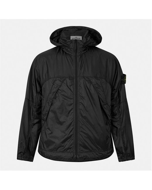 Stone Island Rain Jacket in Black for Men Lyst UK