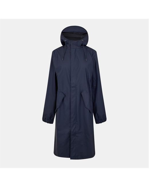 Rains Blue Fishtail Parka