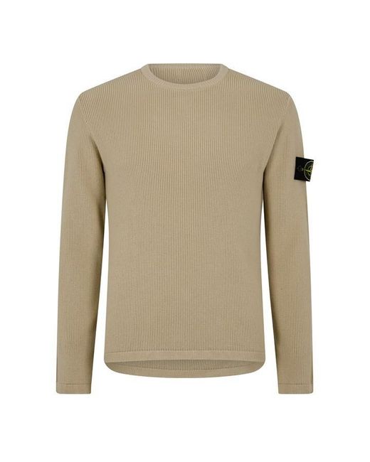 Stone Island Natural Stone Badge Knit Sn42 for men