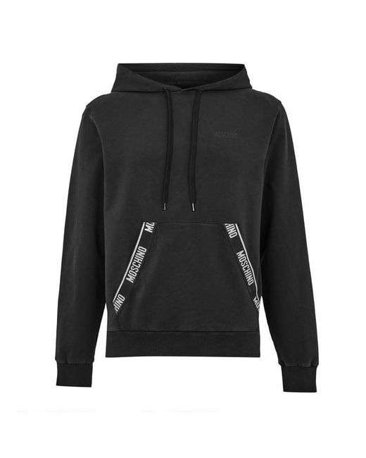 Moschino Black Overhead Hoodie for men
