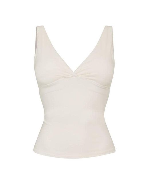 Tala White Dayflex V Neck Vest Longer Length