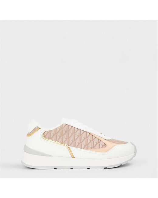 Versace Natural Platform Chunky Trainers