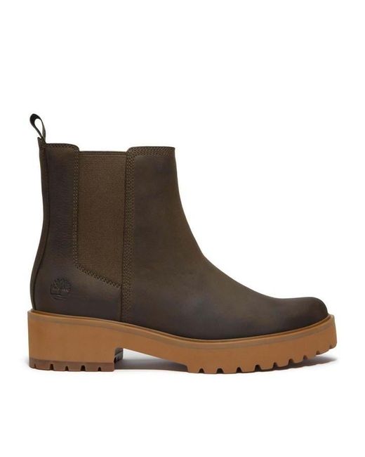 Timberland Brown Carnaby Mid Chelsea Boots