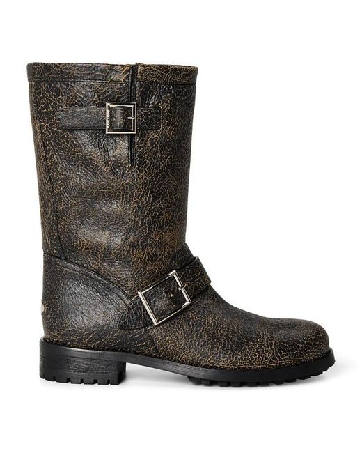 Jimmy Choo Black Jimmy Biker Mid Ld71