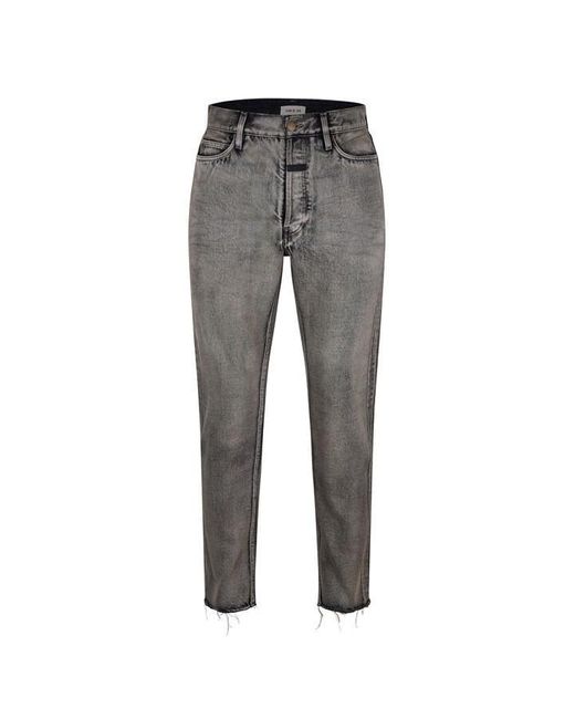 Fear Of God Gray Classic 5 Pocket Jeans for men