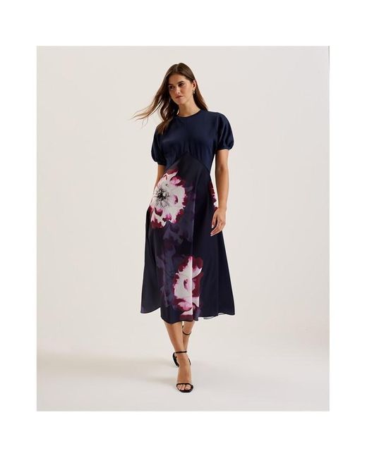 Ted Baker Blue Ted Mitzic Dress Ld44