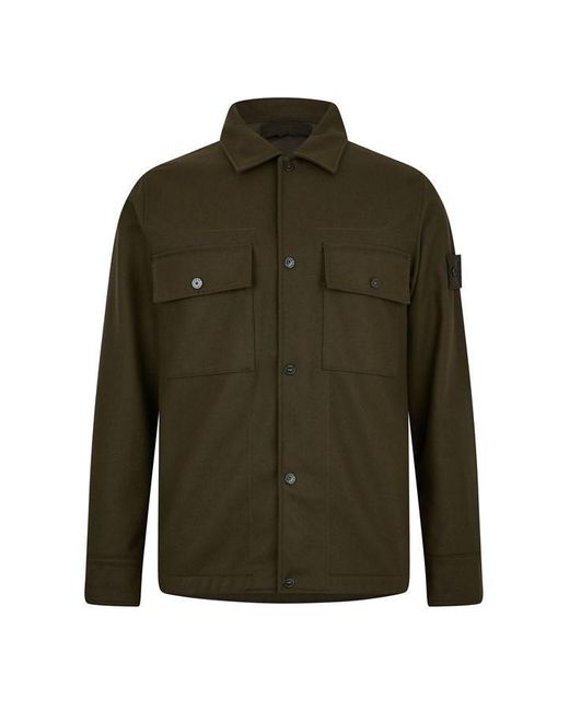 Stone Island Ghost Green Ghost Overshirt for men