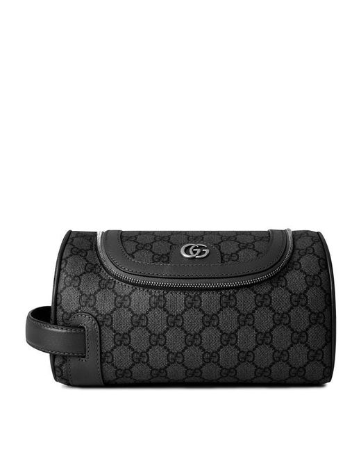 Gucci Black GG Wash Bag Sn23 for men