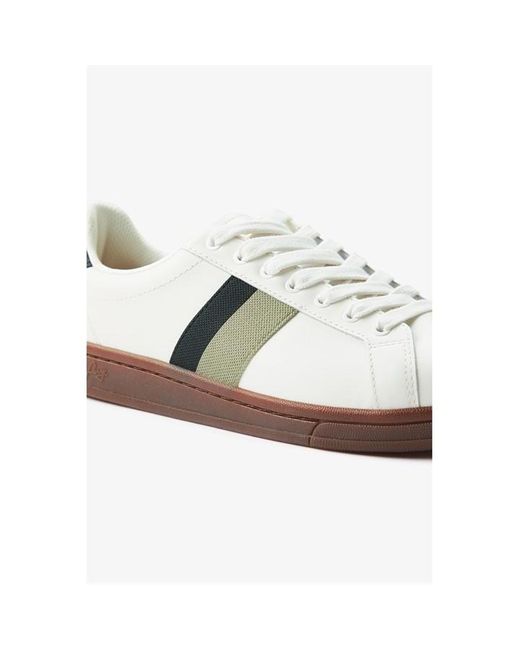 Fred Perry White Fred Leather/Tape for men
