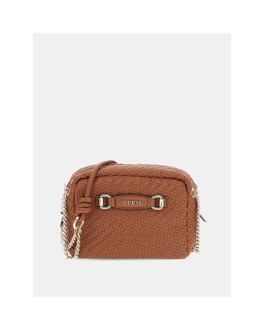 Guess Brown Francy Crossbody Camera Bag