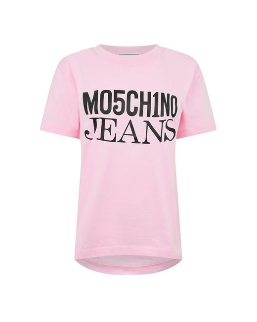 Moschino Pink Print Tee Ld42