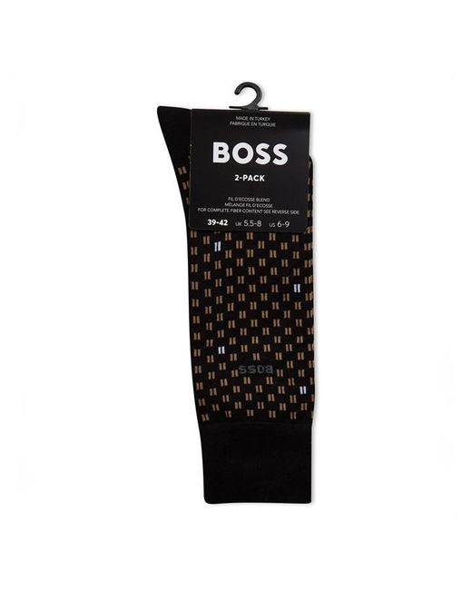Boss Black Hbw 2pk Tile Sock Sn42 for men
